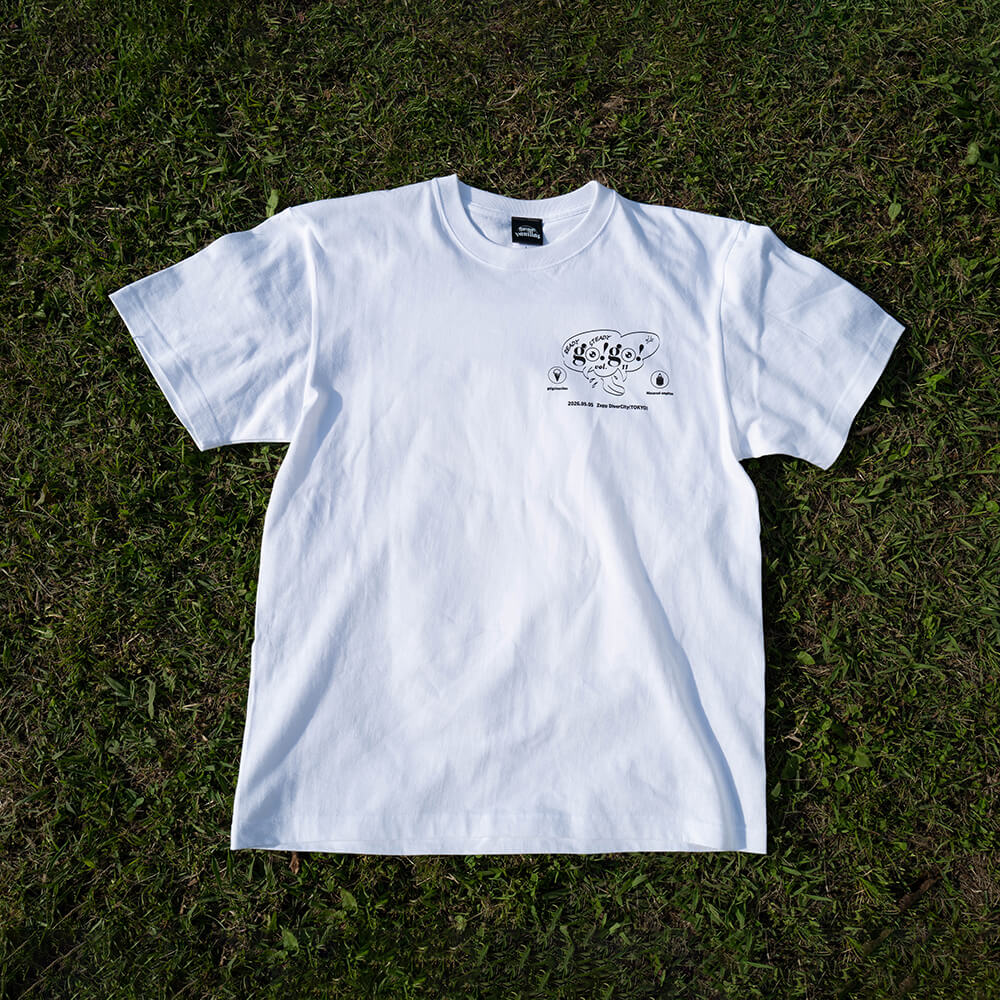 【go!go!vanillas】旧メンバー含むメンバー4人直筆サイン入りTシャツ go!go!vanillas Official Store